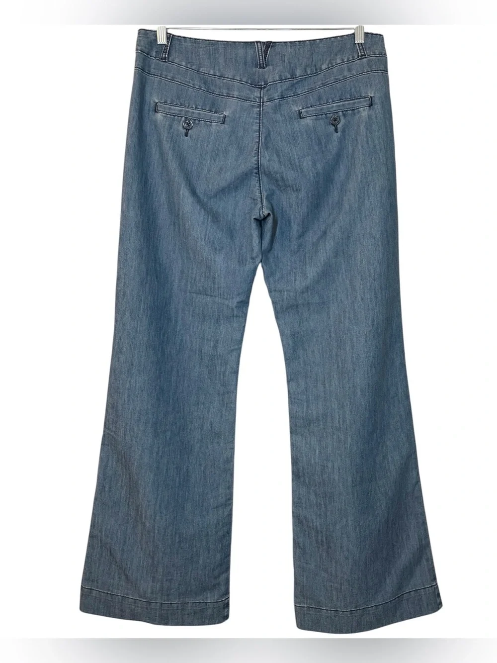 Pilcro and the Letterpress Flare High-Rise Jeans Size 31 Stacked Front Pockets